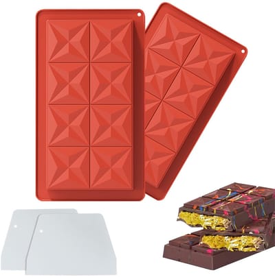Dailygoods- Chocoladevorm Diep - Siliconen Mallen - Herbruikbaar - Voedselveilig - Flexibel - Voor Bonbons - Siliconen Mal