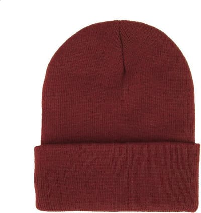 Beanie Muts Uni Bordeauxrood | Polyacryl | One Size | Fashion Favorite