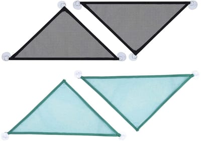 Dailygoods- Hangmat 4 Delig - Reptiel Hangmat - Ademend Netwerk - Duurzaam Materiaal - Krachtige Zuignap - Gemakkelijk Te Installeren - Reptielenhangmat
