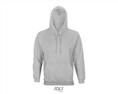 SOL'S Unisex Condor Hooded Sweatshirt L03815 - Grey Melange - S