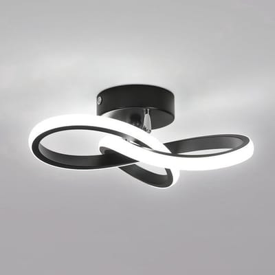 Moderne LED-plafond lamp, 22 W Klavervorm 2500LM Plafondlamp Voor Binnenverlichting Hal Keuken Slaapkamer Badkamer Wit 6000K Diameter 25 Cm