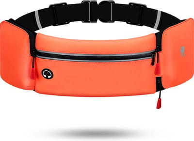 Hikr® Running Belt met Bidonhouder - Hardloopband - Lichtgewicht - Waterbestendig - Hardloopriem - Drinkgordel - Heupband - Sportband - Runningbelt met drinkfleshouder