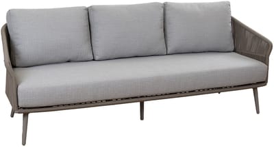 Loungebank Alezio | 3-persoons | Latte & Camel