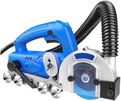 Elektrische Voegreiniger - Tegelreiniger - Voegen Vernieuwen - Verstelbare Diepte - 100mm Zaagblad - Blauw