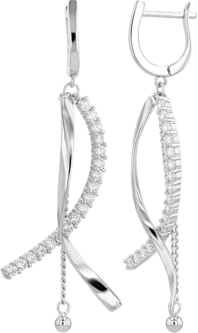 AKZENT Akzent Dames oorbellen "Ari" van 925 Sterlingzilver, gerhodineerd, duurzaam