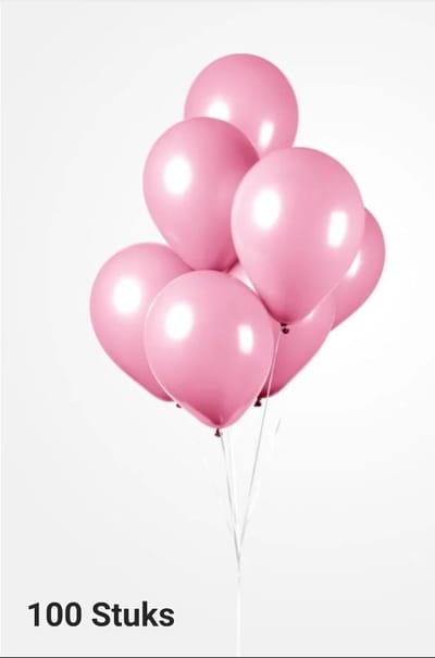 100 x Licht Roze ( baby kleur) Ballonnen 100% biologisch afbreekbaar , 30 cm doorsnee, Geboorte, Verjaardag, Themafeest, Versiering