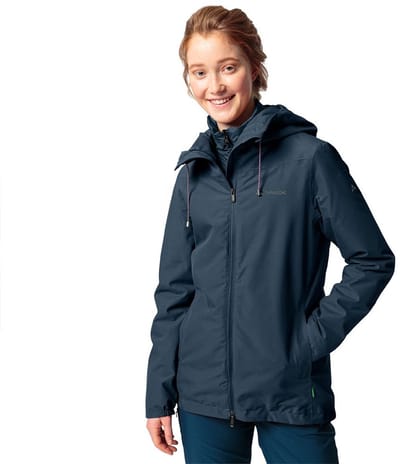 Vaude Mineo 3-in-1 Jas Zwart 42 Vrouw