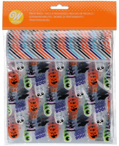 Wilton Hersluitbare Traktatiezakjes Boo! Eek! pk/20