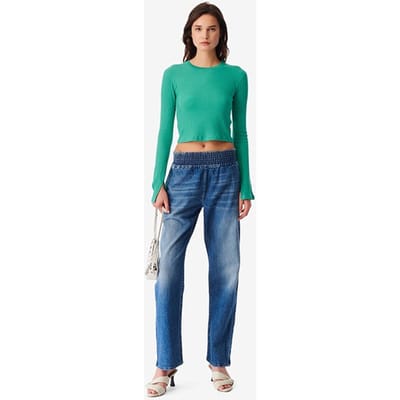 IRO Paris Ersilia Knitted Sweater In Emerald Maat: L | Gebreide Truien Outlet | Dames | Groen