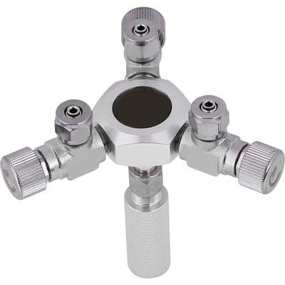Multi-Way Verdeeler Aquarium Regulator CO2 Splitter Ventiel Aquarium (3-weg) gray