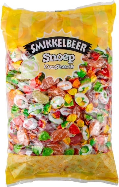 Smikkelbeer Zuurtjes - Snoep - 2kg - Sinaasappel - Citroen - Kers - Appel - Grapefruit - Snoepgoed - Hard - Zoetigheid - Lekkers