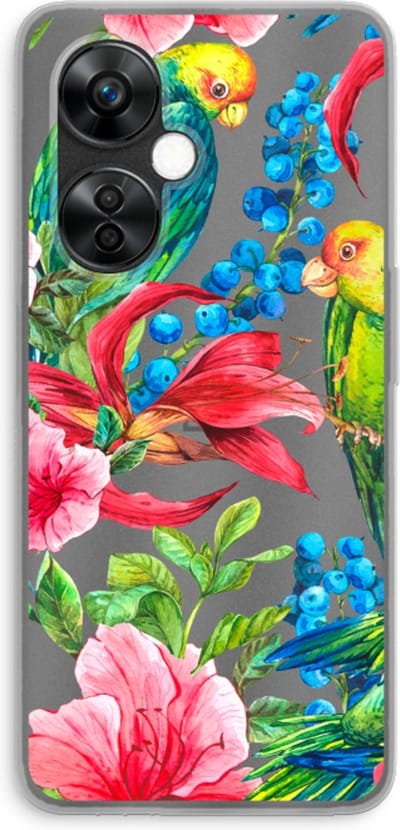 Case Company® - Hoesje geschikt voor OnePlus Nord CE 3 Lite hoesje - Papegaaien - Soft Cover Telefoonhoesje - Bescherming aan alle Kanten en Schermrand