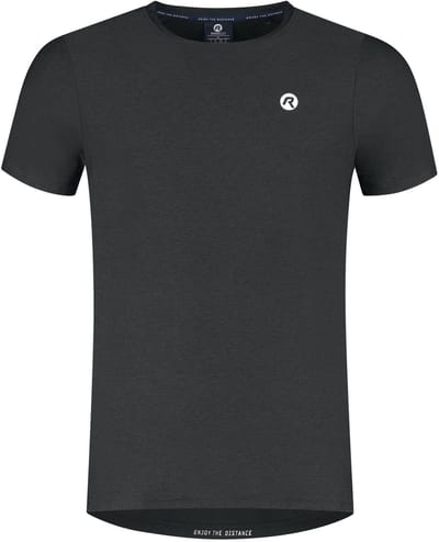 Rogelli Essential Heren Hardloopshirt - Korte Mouw - Zwart