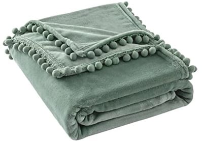 Zachte Flanellen Dekens voor Kinderen - Luxe Pluizige Plaid met Pompons - Comfortabele Big Size voor Kinderkamer