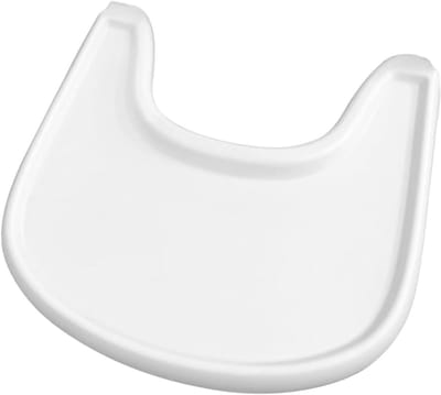 Tafelset voor hoge kinderstoel | Dienblad voor kinderstoel | BPA-vrij | Gemakkelijk schoon te maken | Geschikt voor 6-36 maanden | Wit.