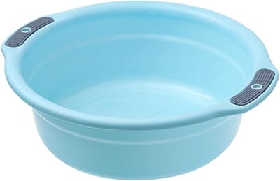 Ronde Versterkte Kunststof Wastafel voor Wassen en Afwassen - Grote Capaciteit