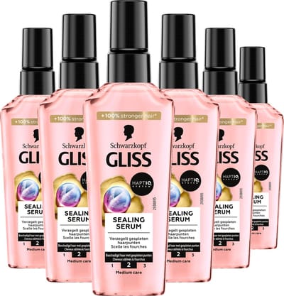 Gliss Split End Miracle Serum – Haarserum - Haarverzorging - Gespleten Punten - Zijdezacht Haar – Voordeelverpakking - 6x75 ml