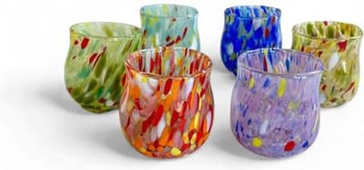 Mazzega Art & Design Murano shotglazen colombina