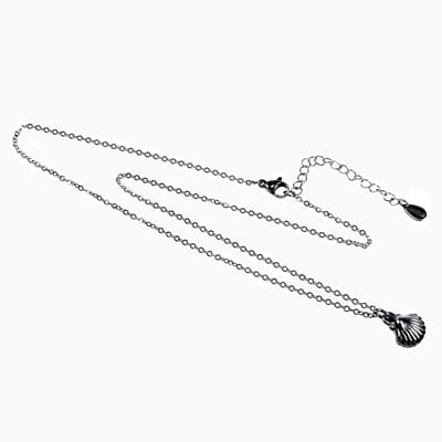 47cm Ketting met Hanger Dames - RVS - Verstelbaar - Halsketting met Schelphanger