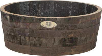 Bloembak Kuip 1/4 Whiskyvat / Plantenbak / Kruidenbak / Mini vijver