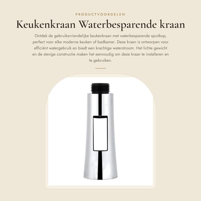 Dailygoody - Keuken Mengkraan - Multifunctionele Trekkraan - Waterbesparend - ABS Materialen - Handige Sprayer - Voor Keuken en Badkamer