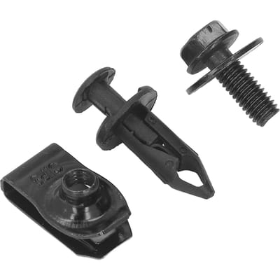 70 stuks Motor spatbordbouten Geëxtrudeerde U-moeren Drukclips Vervanging voor Infiniti G35 G37 G37X FX35 FX45 EX35 black
