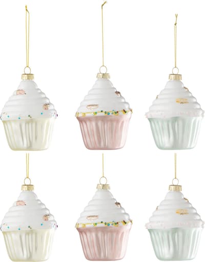 J-Line hanger Cake - glas - mix - doos van 6