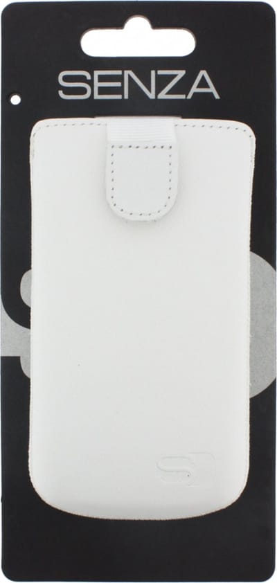 Hoesje - Senza - Slide Serie - Echt Leer Insteekhoes - Wit - Hoesje Geschikt Voor
