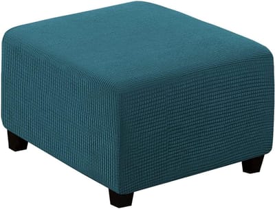 Ottomaanse Hoes - Voetbankhoes - Meubels Vernieuwen - Stretch Pasvorm - 35-38 cm - Gestreept