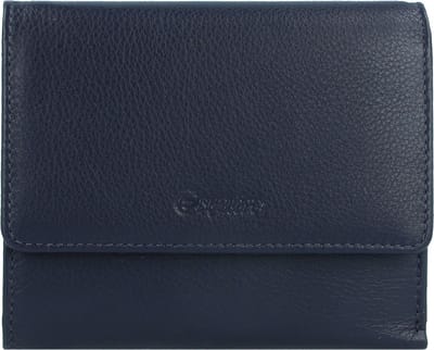 Esquire Viktoria Portemonnee RFID Leer 12 cm - Dames - Horizontaal - navy