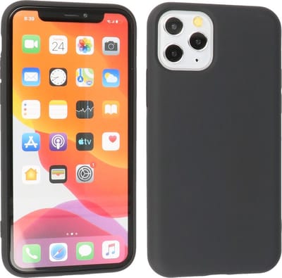 Fashion Backcover Telefoonhoesje - Color Hoesje - Geschikt voor iPhone 11 Pro - Zwart