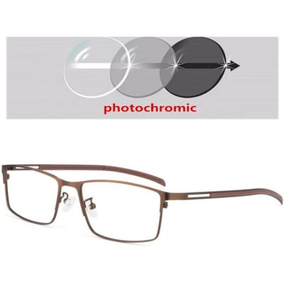 0 -0,5 -0,75 Tot -6 Asferisch Zonne Fotochroom Glas Vierkant Vorm Correctie Bril Met Cilinder Sterkte Brillen 0 +25 +50 Tot +600 W69838WW-Myopia - 2.0 white