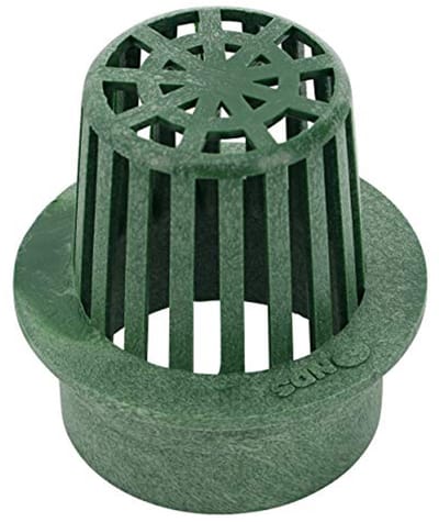 Atriumrooster voor 3 inch afvoerpijpen - Ideaal voor kleine gazons en terrassen