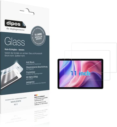 dipos – 2x Pantserfolie geschikt voor MAXLEGEN N11 | 9H Screenprotector
