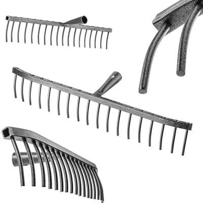 Robuuste Tuinhark zonder Steel voor Tuin en Bouwplaats - 18 Tanden