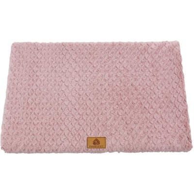 Lit pour Animal de Compagnie en Mousse 3D avec Housse Amovible Lavable en Fausse Fourrure Lit pour Chien Orthopédique Imperméable pour Cage Fond Antidérapant Lit pour Chien (pink,XL 90x58cm pet 25kg) rose