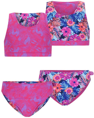 Just Beach J601-5011 Meisjes Bikini Jungle flower Maat 122-128
