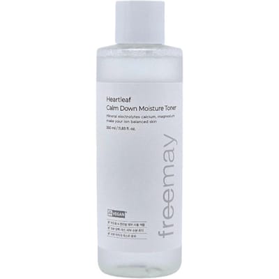 Freemay Heartleaf Calm Down Moisture Toner 350ml – Verzachtende Koreaanse Gezichtstoner voor de Gevoelige Huid, Hydraterende Houttuynia Cordata Essence 350ml white