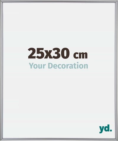 Your Decoration - Fotolijst 25x30 cm - Kunststof - Zilver Hoogglans - Annecy