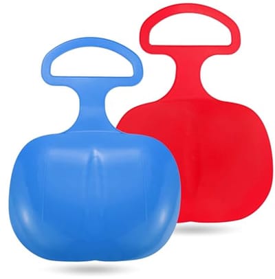 2-in-1 Glijbaan Slee in Blauw en Rood voor Kinderen - Perfect voor de Winter
