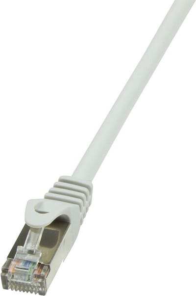 LogiLink CP2072S RJ45 Netwerkkabel, patchkabel CAT 6 F/UTP 5.00 m Grijs Snagless 1 stuk(s)