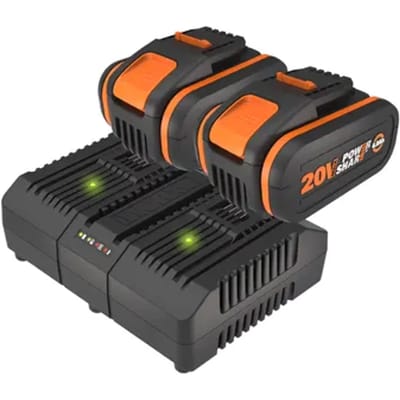Worx Kit Batterij + Lader Powershare Wa3611 - Lithium-ion - 20v - 4,0ah - Voor Elektrisch Gereedschap