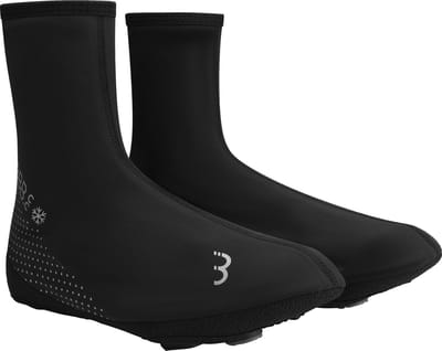 BBB Cycling Freeze Fiets Overschoenen Wielrennen - Racefiets en Mountainbike Overschoenen - Thermo en Winddicht - Zwart - Maat 43/44 - BWS-21