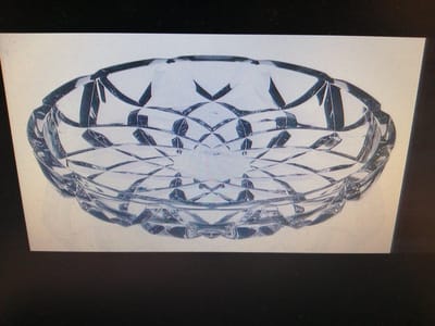 Rcr Cristalleria Italiana Milione schaal 33 cm   kristal 24 % loodgehalte