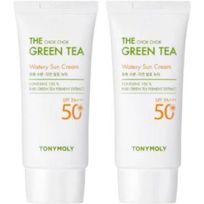 Tonymoly The Chok Chok Groene Thee Waterige Zonnecrème Dubbele Set (50 ml x 2 stuks)