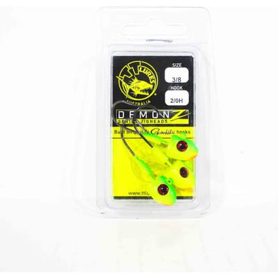 Tackle Tactics TT Demonz jighead 3/8oz 2/0H 3/pack grafiek (7150) black