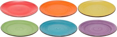 Dinerbord - Ø2 6.5Cm - Uni - Assorti 6 Stuks