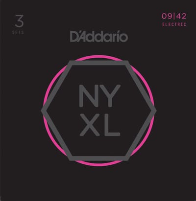 D'Addario NYXL0942-3P Elektrische Gitaarsnaren (9-42) Super Light 3-Pack