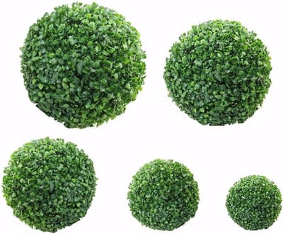 Kunstgrasbal - Buxusbal Decoratie - Tuin Aankleden - UV- en weerbestendig - 15 cm - Groen