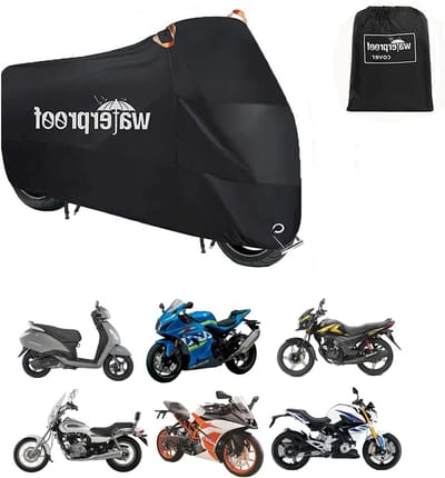 Duurzame motorhoes voor buitengebruik, waterdicht en weerbestendig, bescherming tegen regen, sneeuw en UV-straling, 200 x 70 x 110 cm